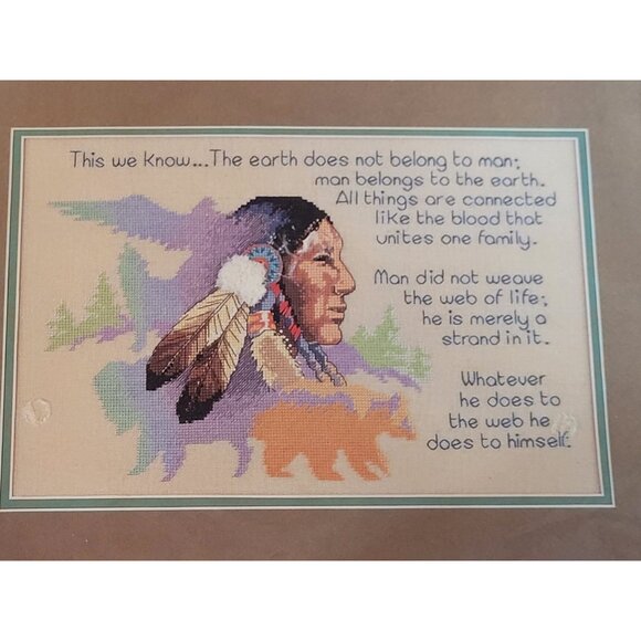 Vintage Cross Stitch Kit Dimensions 1994 Earth and Man Complete in Pkg. Unopened - Picture 2 of 9